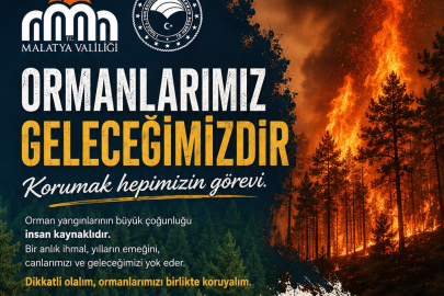 Orman Yangınlarına karşı uyarı yapıldı