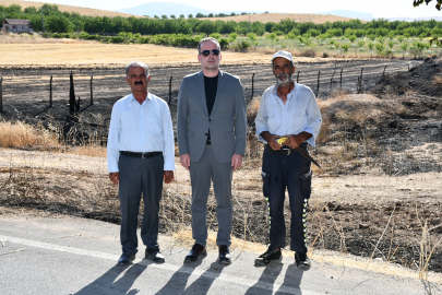 Darende de Alevler Kayısı Bahçesini Küle Çevirdi