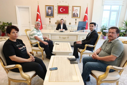 Darende Kaymakamı yerel basını ağırladı