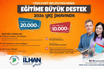 Yeşilyurt Belediyesinden Eğitime destek