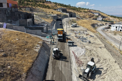 Battalgazi de bozulan yollar onarılıyor