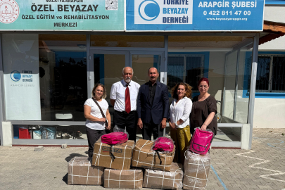 Arapgir'e Ankara'dan kırtasiye desteği geldi