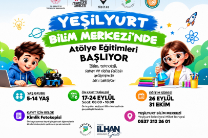 Yeşilyurt Bilim Merkezi eğitimlere başlıyor