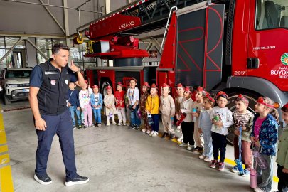 Minik Öğrenciler İtfaiyecileri ziyaret etti