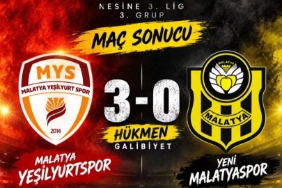 Yeşilyurtspor, oynamadan 6'da 6 yaptı: 3-0