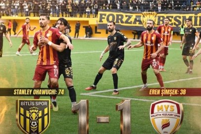 Yeşilyurtspor Bitlis'den bir puanla dönüyor: 1-1