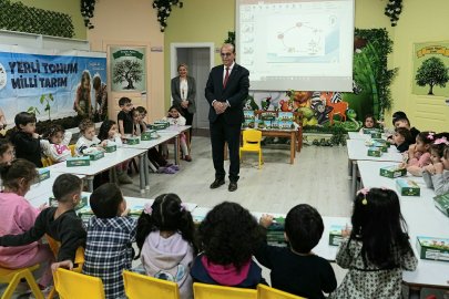 Çocuklara 'Yerli Tohum Millî Tarım Eğitimi' veriliyor