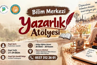 Yeşilyurt Belediyesi 'Yazarlık atölyesi' açıyor